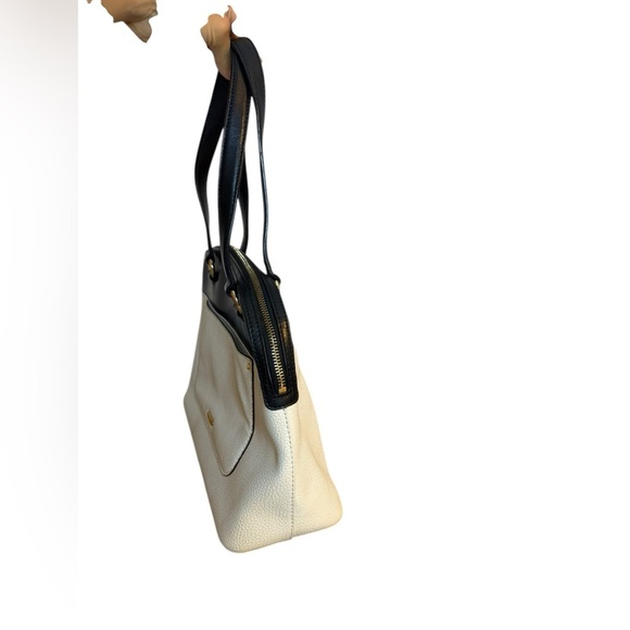 Ralph Lauren Black & White Two-Tone Cowhide Leather Purse - Picture 6 of 8